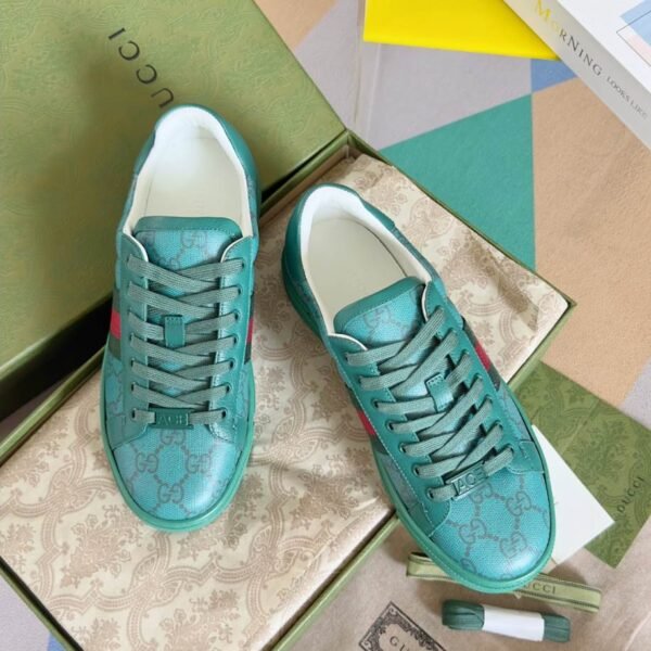 Gucci Ace Crystal Green Sneakers – GCC188 - Image 4