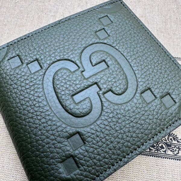 GUCCI JUMBO GG LOGO WALLET DARK OLIVE GREEN- WLG022 - Image 4