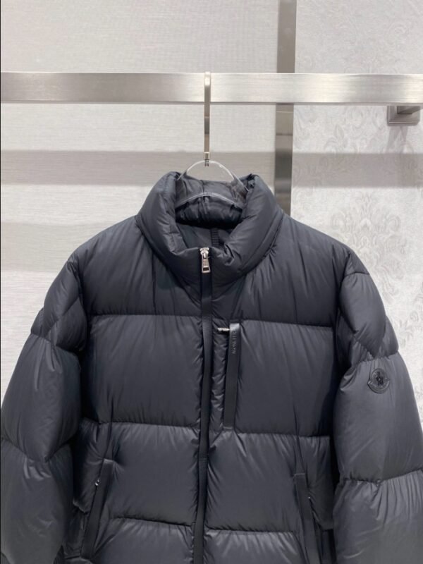 MONCLER Winter Puffer Black Coat – MC145 - Image 4