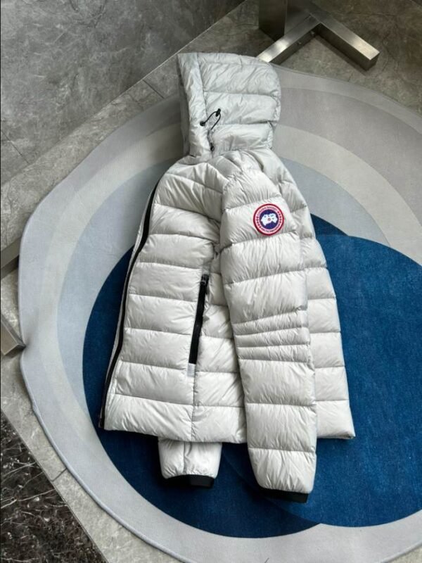Canada Goose White Gray Crofton Down Jacket – CN34 - Image 6