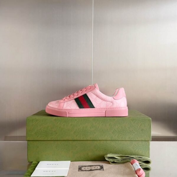 Gucci Ace Crystal Pink Sneakers – GCC187 - Image 5