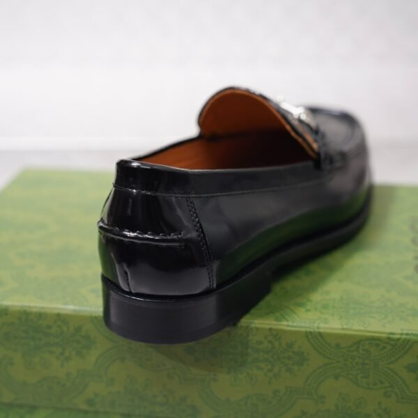 GUCCI LEATHER BLACK GC LOGO HORSEBIT LOAFER – GL055 - Image 8