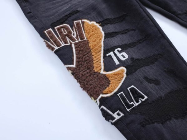 Amiri Logo-Embroidered Skinny Black Jeans – AMIJ049 - Image 4