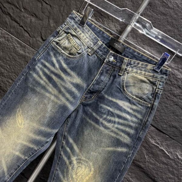 Amiri Blue Yellow Jeans – AMIJ032 - Image 4