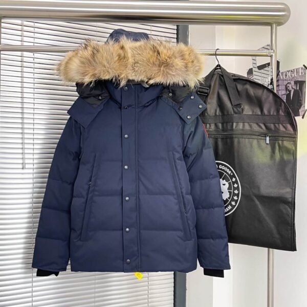 Canada Goose Blue Wyndham Parka Jacket – CN38 - Image 4