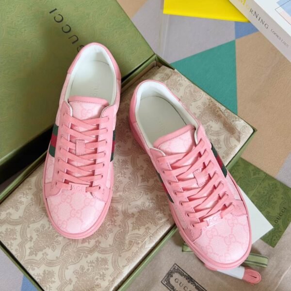 Gucci Ace Crystal Pink Sneakers – GCC187 - Image 4