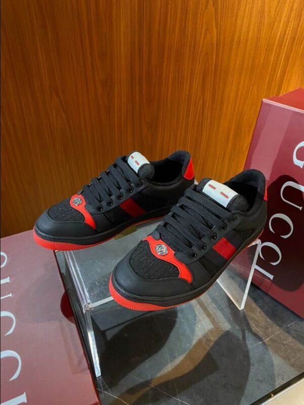 Gucci Black Red Web Classic Sneakers – GCC180 - Image 6