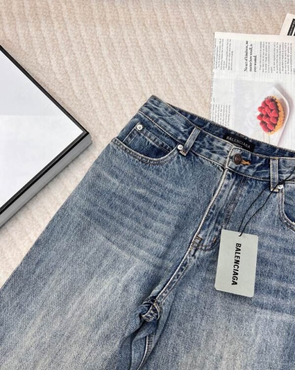 Balenciaga Denim Baggy Blue Jeans – BAJ001 - Image 7