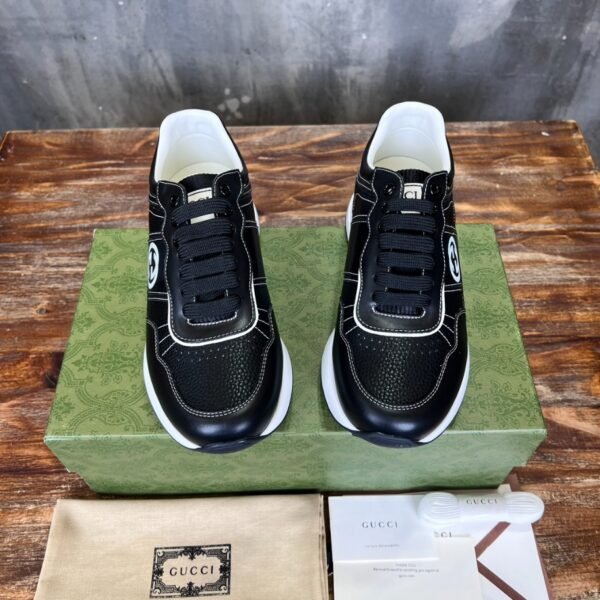 Gucci Casual Negro Suela Blanco Logo Sneaker – GCC166 - Image 6