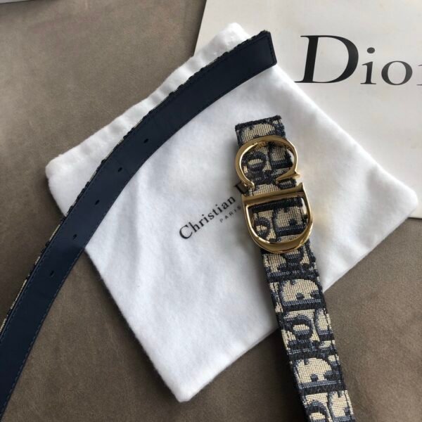 30 MONTAIGE REVERSIBLE BELT BLUE SMOOTH CALFSKIN - DB009 - Image 3