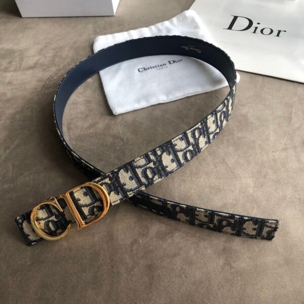30 MONTAIGE REVERSIBLE BELT BLUE SMOOTH CALFSKIN - DB009 - Image 4