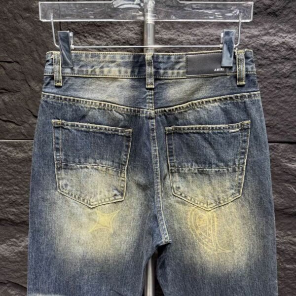 Amiri Blue Yellow Jeans – AMIJ032 - Image 3