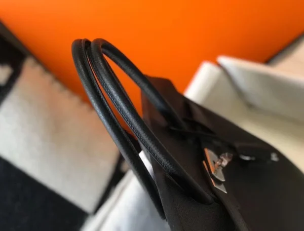 Hermes Birkin 30cm Bag In Black Clemence Leather PHW - HW029 - Image 7