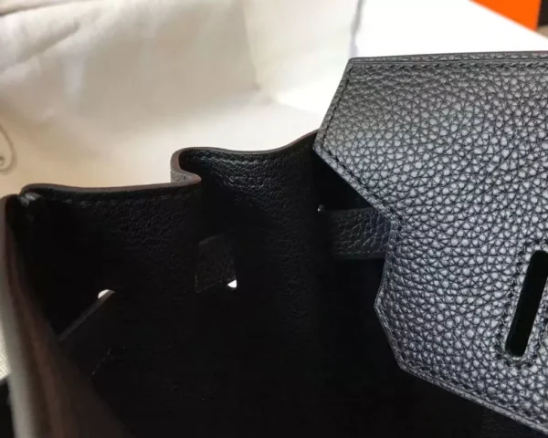 Hermes Birkin 30cm Bag In Black Clemence Leather PHW - HW029 - Image 4