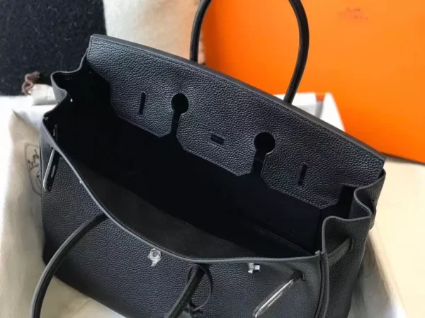 Hermes Birkin 30cm Bag In Black Clemence Leather PHW - HW029 - Image 3