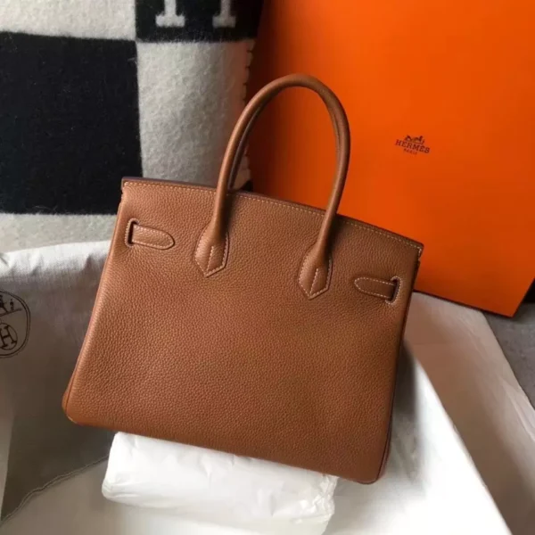 Hermes Birkin 30cm Bag In Gold Clemence Leather GHW - HW031 - Image 2