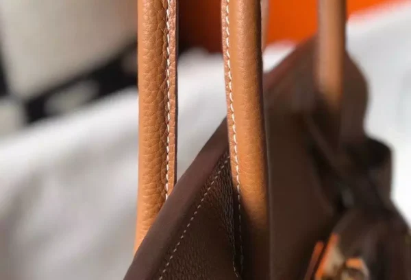 Hermes Birkin 30cm Bag In Gold Clemence Leather GHW - HW031 - Image 4