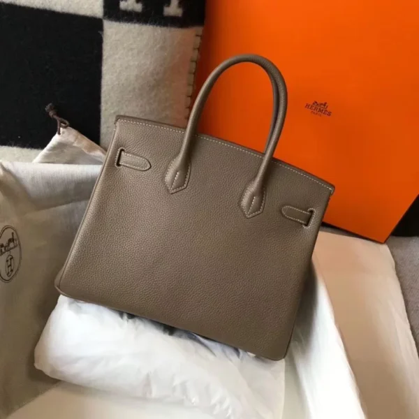 Hermes Birkin 30cm Bag In Taupe Clemence Leather GHW - HW022 - Image 2