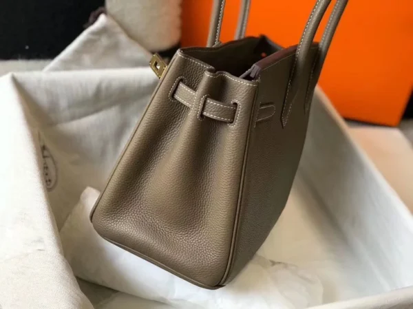 Hermes Birkin 30cm Bag In Taupe Clemence Leather GHW - HW022 - Image 3