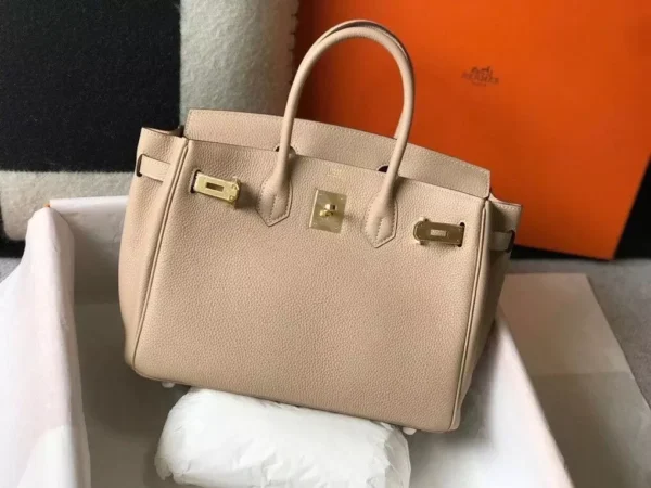 Hermes Birkin 30cm Bag In Trench Clemence Leather GHW - HW024 - Image 2