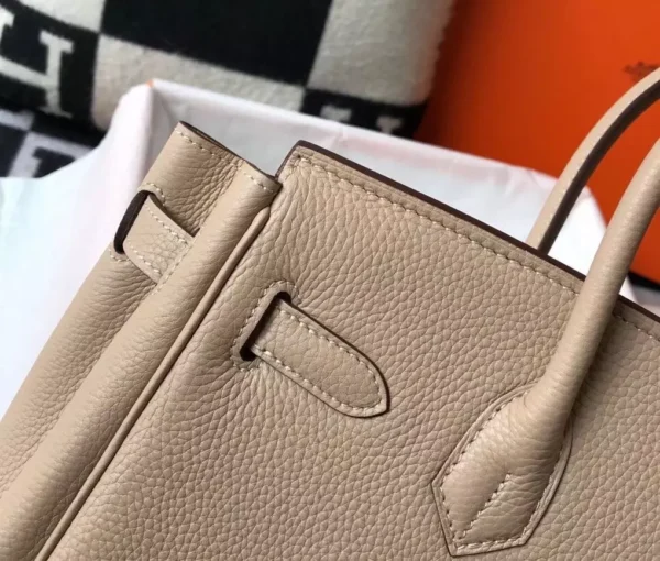 Hermes Birkin 30cm Bag In Trench Clemence Leather GHW - HW024 - Image 7