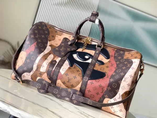 LV Keepall Bandoulière 55 in Brown - LW183 - Image 2