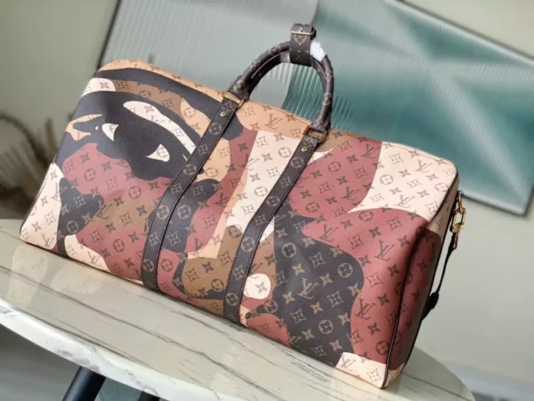 LV Keepall Bandoulière 55 in Brown - LW183 - Image 3
