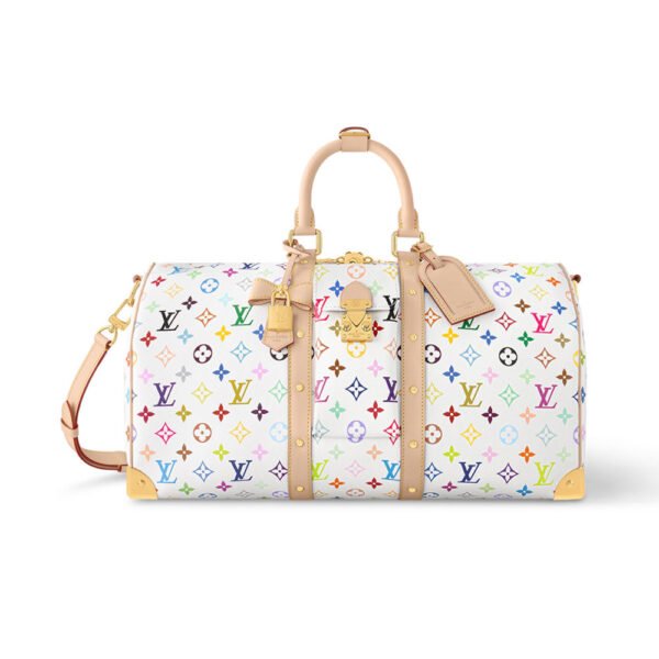 LV Takashi Murakami Keepall Bandoulière 45 Bag in Multicolor Monogram Canvas - LW175