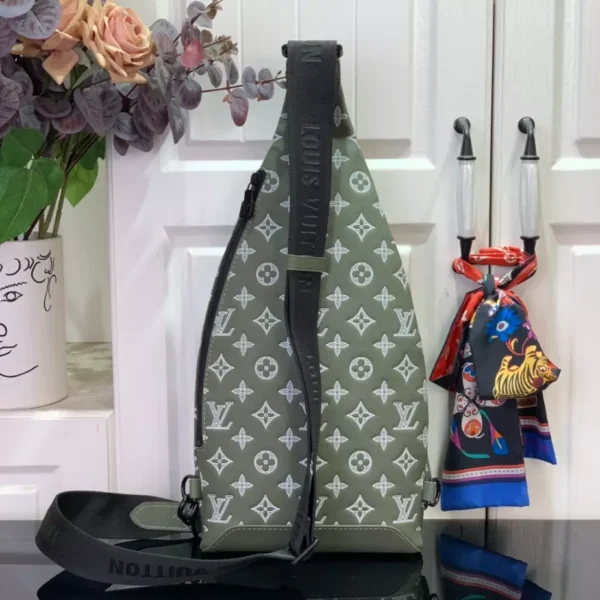 Louis Vuitton Duo Slingbag Olive Green Monogram Shadow - LW152 - Image 3