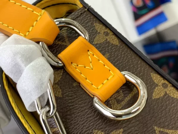 Louis Vuitton Steamer Wearable Wallet Yellow Safran Monogram Macassar - LW146 - Image 5