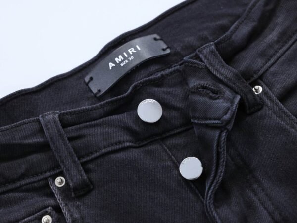 Amiri Logo-Embroidered Skinny Black Jeans – AMIJ049 - Image 3