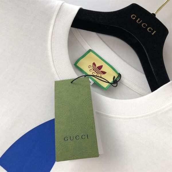 ADIDAS X GUCCI COTTON JERSEY T-SHIRT IN WHITE – GGS021 - Image 4