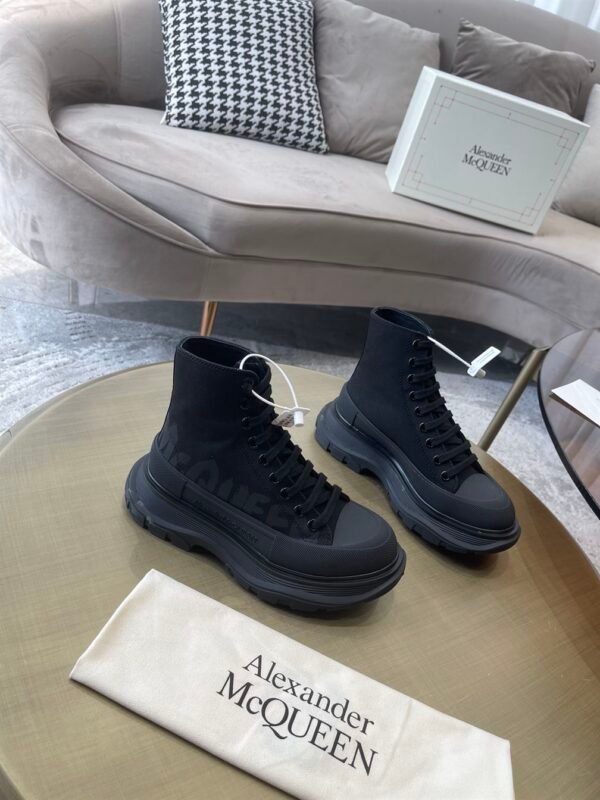 ALEXANDER MCQUEEN GRAFFITI TREAD SLICK HIGH-TOP SNEAKERS – ALD034 - Image 2