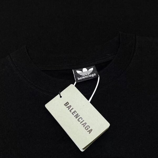 BALENCIAGA ADIDAS T-SHIRT OVERSIZED IN BLACK – BAS017 - Image 7
