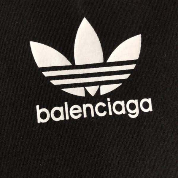 BALENCIAGA ADIDAS T-SHIRT OVERSIZED IN BLACK – BAS017 - Image 5