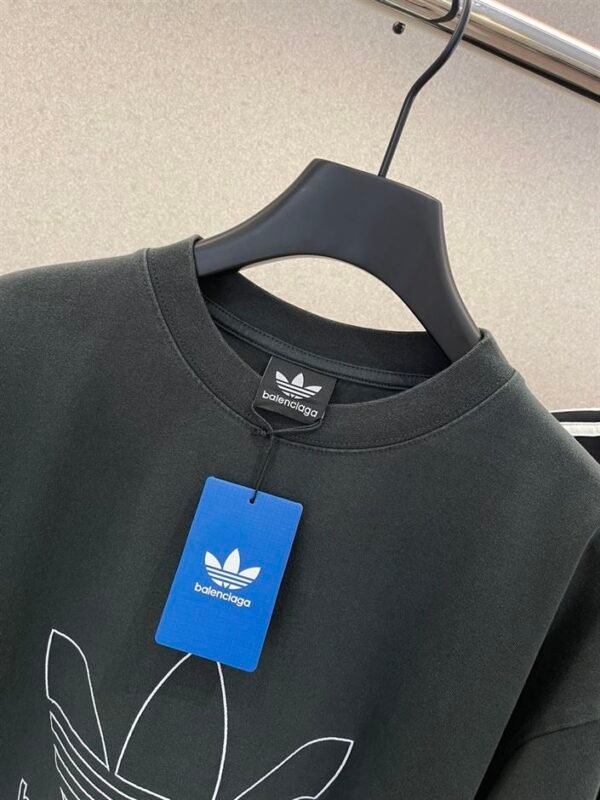 BALENCIAGA ADIDAS T-SHIRT OVERSIZED IN GREEN – BAS018 - Image 4
