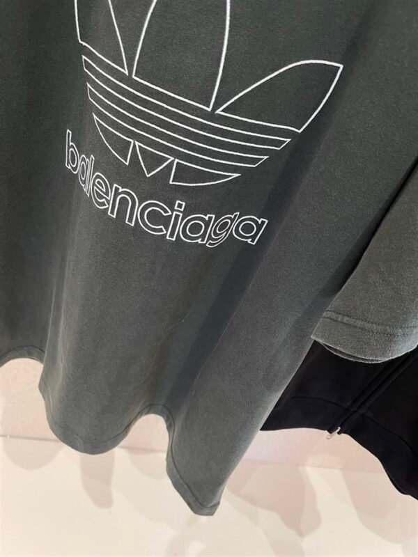 BALENCIAGA ADIDAS T-SHIRT OVERSIZED IN GREEN – BAS018 - Image 5