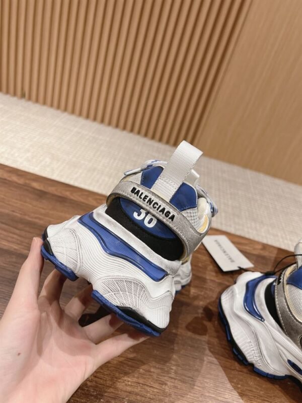 BALENCIAGA CARGO SNEAKER WHITE BLUE – BLA095 - Image 8