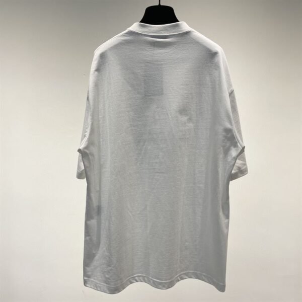 BALENCIAGA COLLEGE T-SHIRT MEDIUM FIT IN WHITE – BAS009 - Image 3