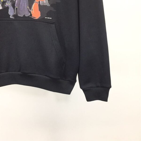BALENCIAGA MEN SIMPSONS TM AND 20TH TELEVISION HOODIE WIDE FIT IN BLACK – BH014 - Image 9