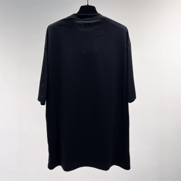 BALENCIAGA  MEN'S SLIME T-SHIRT MEDIUM FIT IN BLACK – BAS011 - Image 3