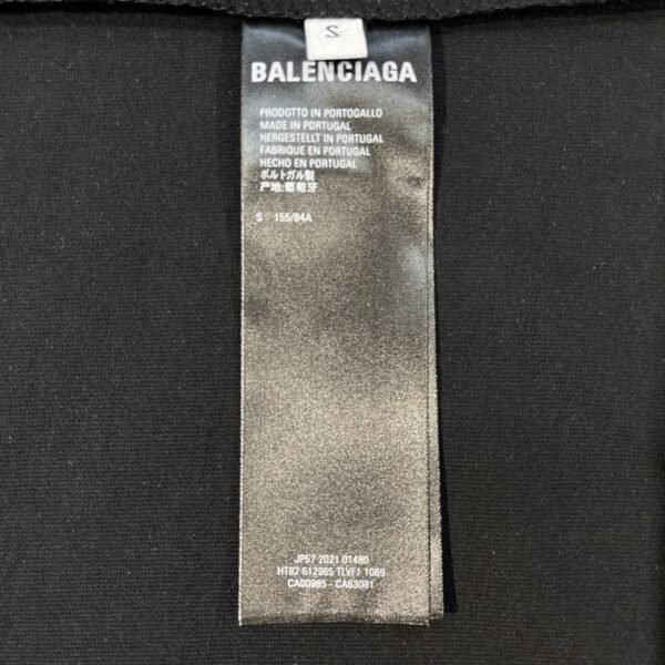 BALENCIAGA  MEN'S SLIME T-SHIRT MEDIUM FIT IN BLACK – BAS011 - Image 9