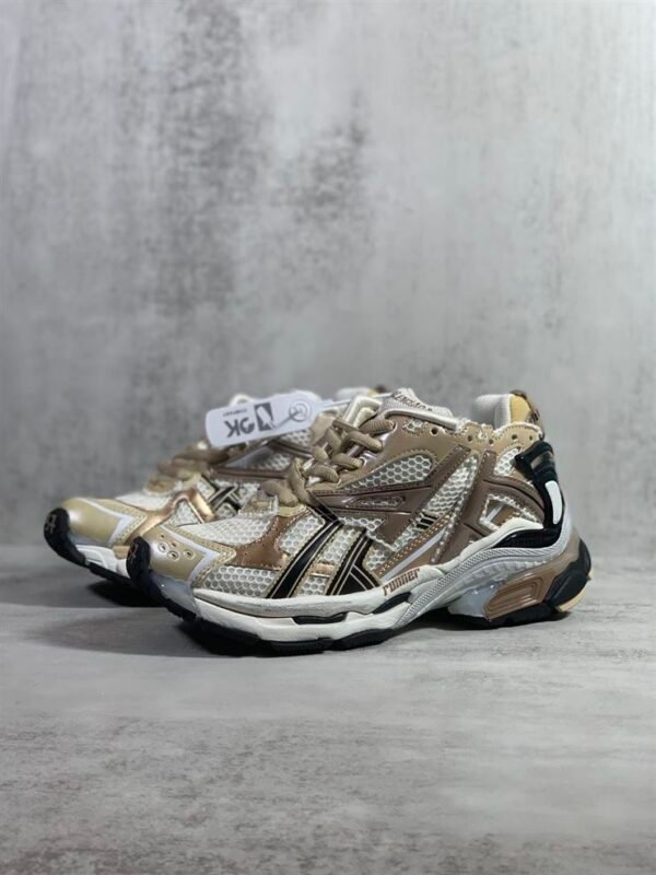 BALENCIAGA RUNNER SNEAKERS IN BEIGE – BLA053 - Image 2