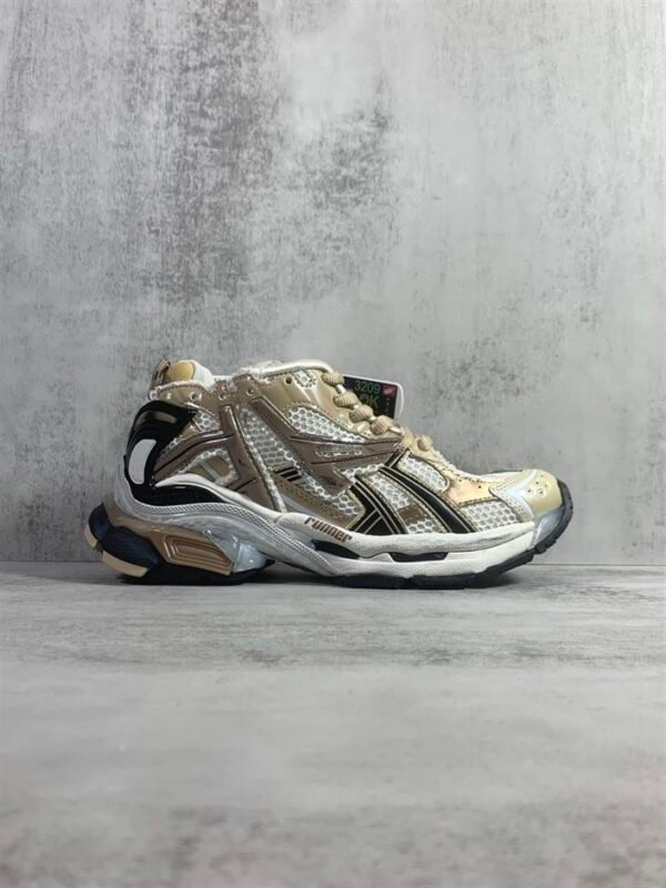 BALENCIAGA RUNNER SNEAKERS IN BEIGE – BLA053 - Image 3