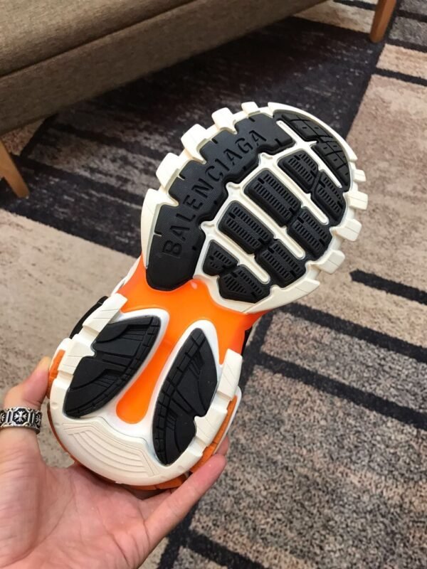 BALENCIAGA TRACK 3 SNEAKERS IN WHITE AND ORANGE – BLA001 - Image 7