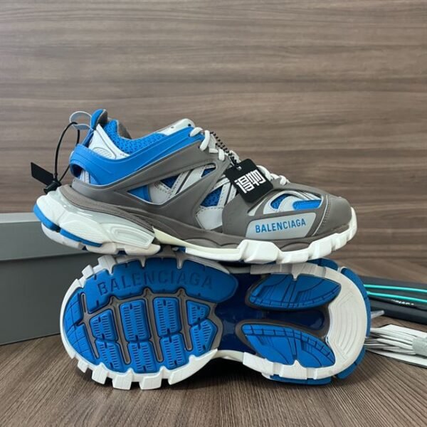 BALENCIAGA TRACK SNEAKER IN BLUE BROWN – BLA089 - Image 10
