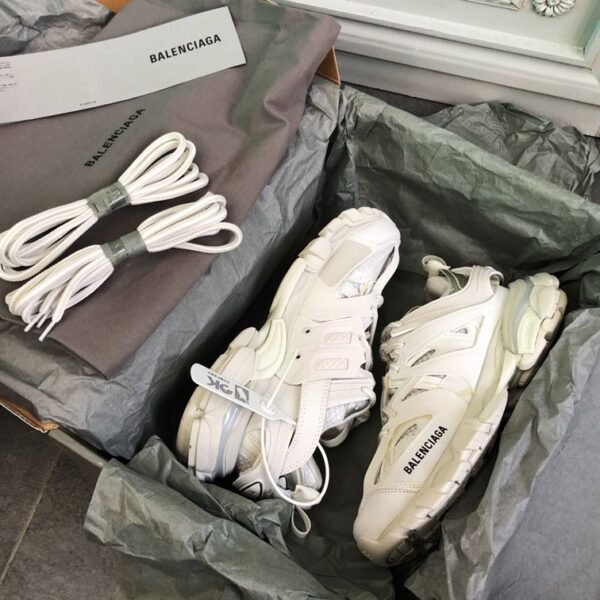 BALENCIAGA TRACK TRAINER SNEAKERS IN WHITE – BLA030 - Image 7