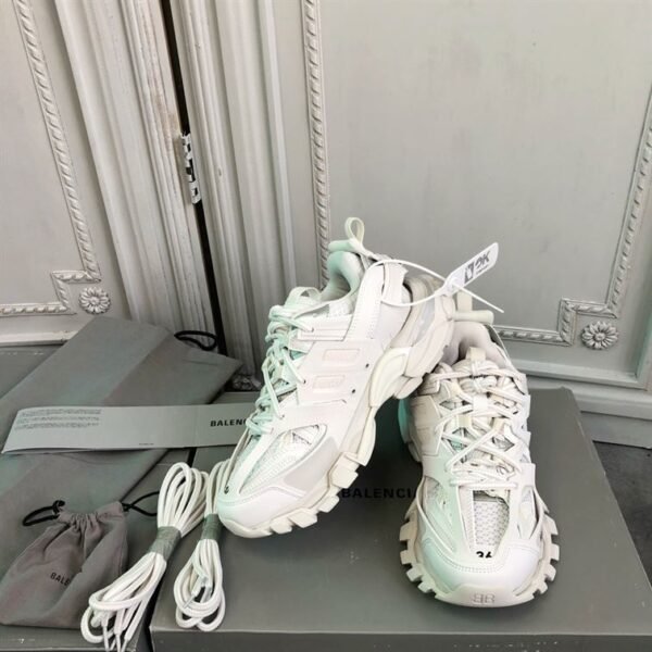 BALENCIAGA TRACK TRAINER SNEAKERS IN WHITE – BLA030 - Image 6