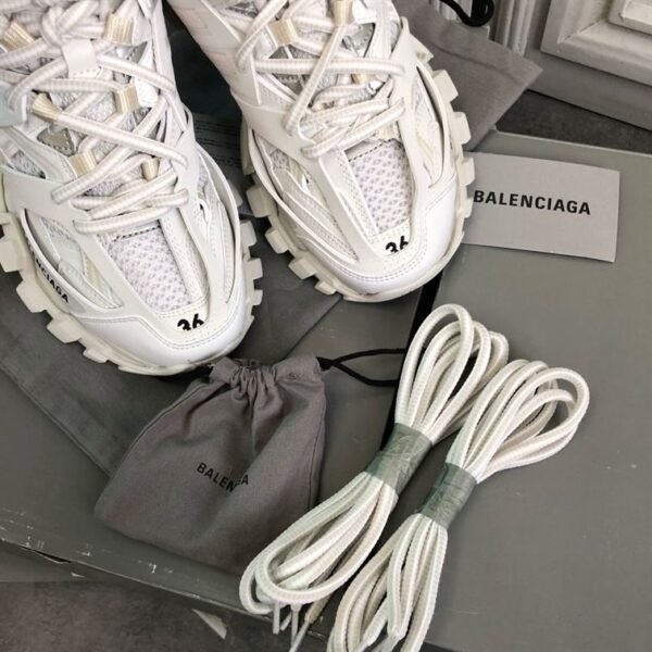 BALENCIAGA TRACK TRAINER SNEAKERS IN WHITE – BLA030 - Image 5