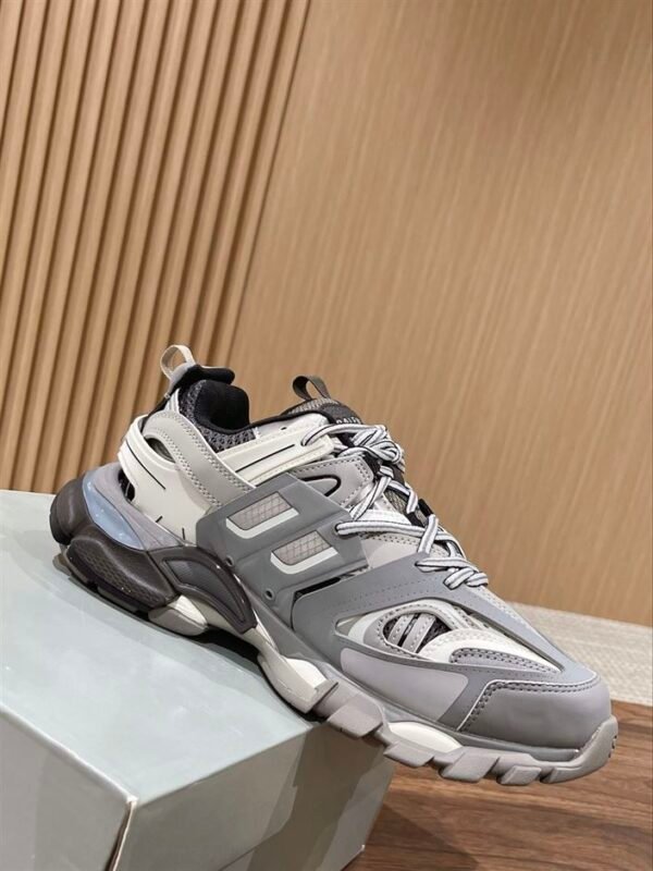 BALENCIAGA TRACK TRAINERS GREY – BLA071 - Image 4